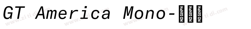 GT America Mono字体转换